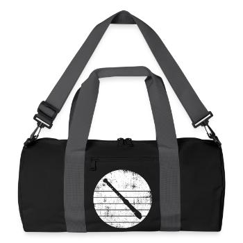 Croquis de flûte - Sac de sport recyclé - noir/gris graphite - Devant