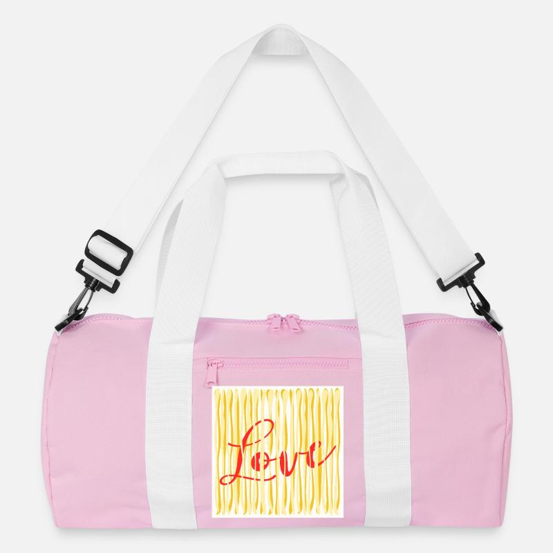 ICH LIEBE DAS KOCHEN VON PASTA-SPAGHETTI Recycelte Duffel Bag