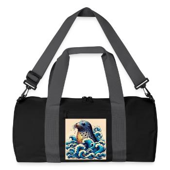 seal - Recycled Duffel Bag - black/graphite grey - Front