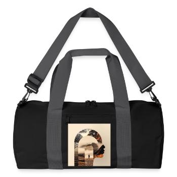 Silhouette Nature Counseling Design - Sac de sport recyclé - noir/gris graphite - Devant
