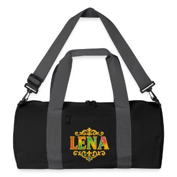 LENA Paillettes Paillettes Or - Sac de sport recyclé - noir/gris graphite - Devant