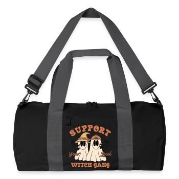 Halloween - Sac de sport recyclé - noir/gris graphite - Devant