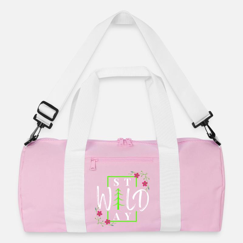 Stay Wild - Rustic Winter Forest Recycled Duffel Bag