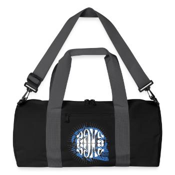 Rave music Ethereal Skull with Radiant Lines - Recycled Duffel Bag - black/graphite grey - Front