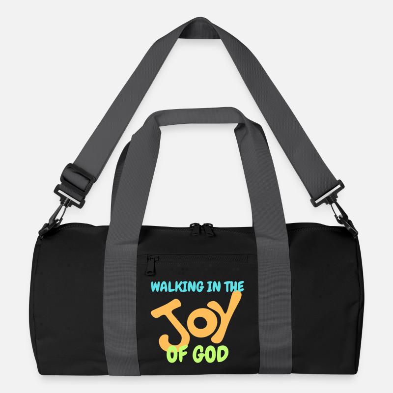 Glaube und Freude mit leuchtendem Design feiern Recycelte Duffel Bag