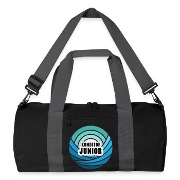 Confectioner Junior Successor Son Child Boy Baker - Recycled Duffel Bag - black/graphite grey - Front