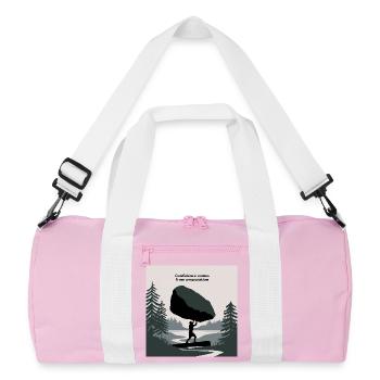 Empowered Équilibre Nature Succès Motivant - Sac de sport recyclé - rose/blanc - Devant