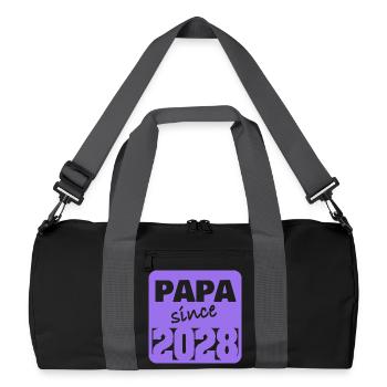 Vater 2028 - Recycelte Duffel Bag - Schwarz/Graphitgrau - Vorne