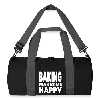Bake - Recycled Duffel Bag - black/graphite grey - Front