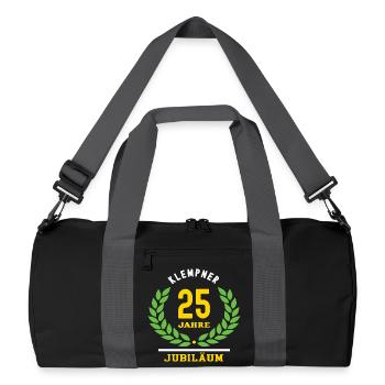 Plumber Anniversary 25 Years 25th Anniversary - Recycled Duffel Bag - black/graphite grey - Front