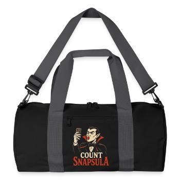 Comte Snapsula – Humour drôle de vampire d’Halloween - Sac de sport recyclé - noir/gris graphite - Devant