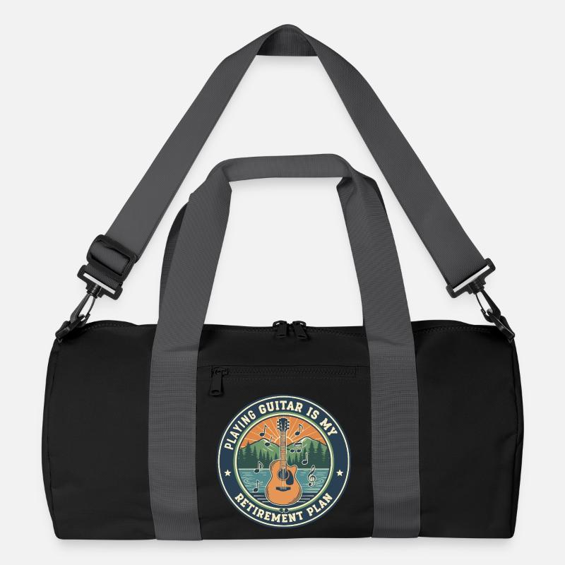 Guitar Retirement Plan Guitarist Quote Recycled Duffel Bag