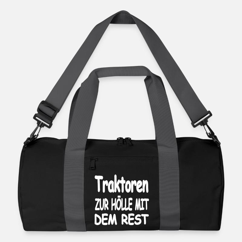 Traktor - Recycelte Duffel Bag - Schwarz/Graphitgrau