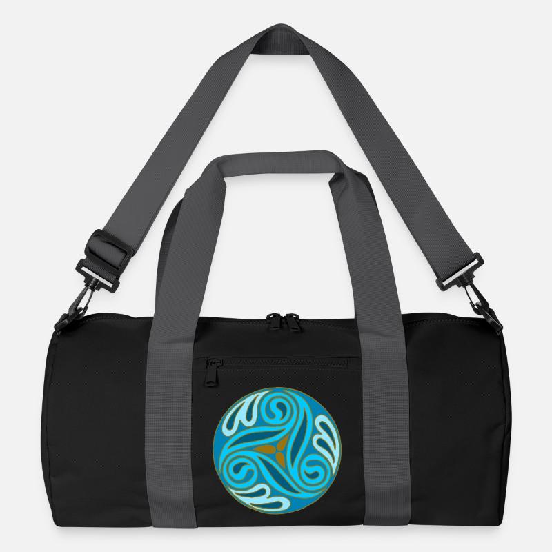 Blue Celtic Sphere Recycled Duffel Bag