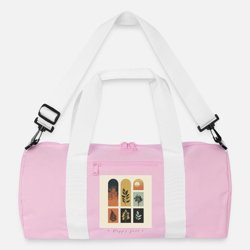 Herbst-Botanicals-Gitter Recycelte Duffel Bag