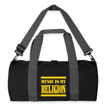 Music Is My Religion - Special edition - Recycled Duffel Bag - black/graphite grey - Front