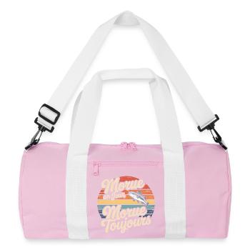 Morue un Jour Morue Toujours - Sac de sport recyclé - rose/blanc - Devant