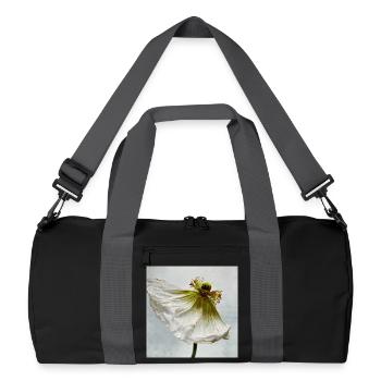 White Poppy - Recycled Duffel Bag - black/graphite grey - Front