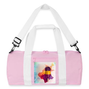 Popsicle - Recycled Duffel Bag - pink/white - Front