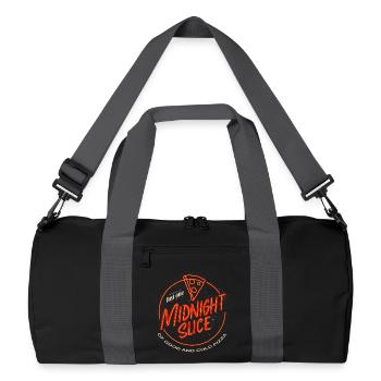 Midnight Slice - Recycelte Duffel Bag - Schwarz/Graphitgrau - Vorne