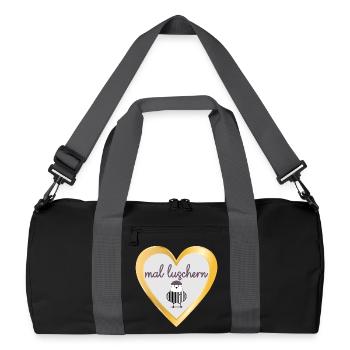MOUETTE CURIOSITÉ DU NORD DE L’ALLEMAGNE - Sac de sport recyclé - noir/gris graphite - Devant