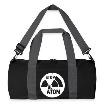 STOP ATOM - Recycled Duffel Bag - black/graphite grey - Front