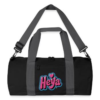 Heya Coeur Bulle - Sac de sport recyclé - noir/gris graphite - Devant