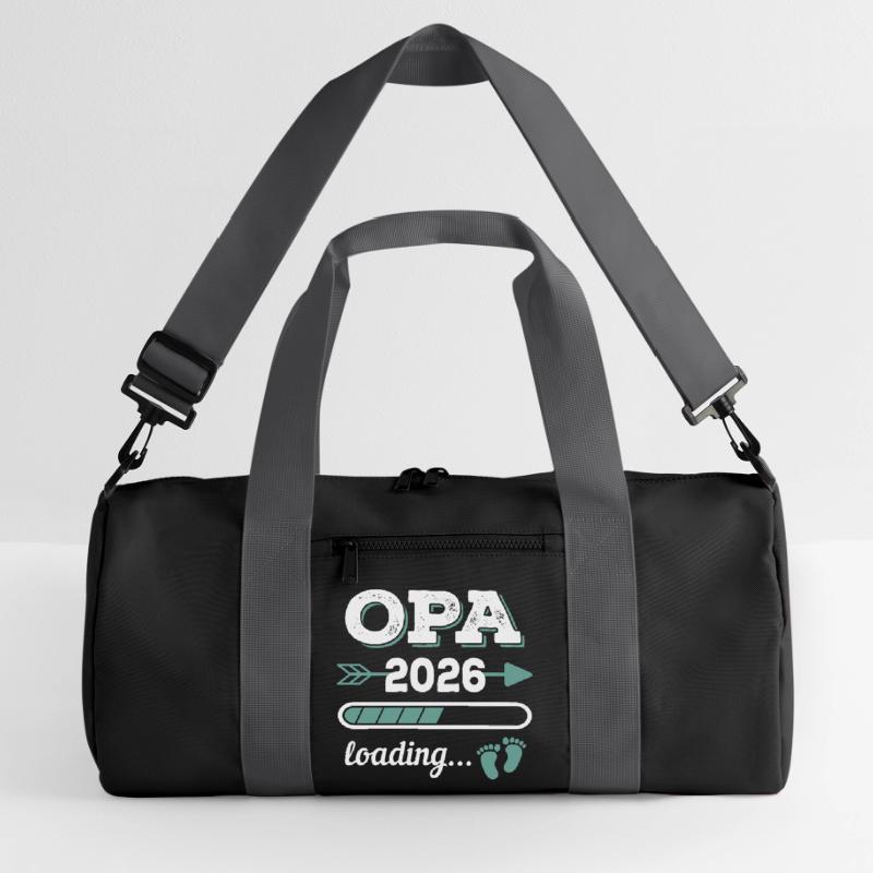 Opa 2026 Loading Werdender Großater Geschenkidee Recycelte Duffel Bag