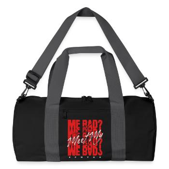 Sphynx Cat Funny Saying - Recycled Duffel Bag - black/graphite grey - Front