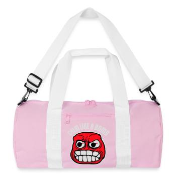Calme comme une bombe Paradoxe Ironie Humour Blague explosive - Sac de sport recyclé - rose/blanc - Devant
