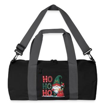 HoHoHo Noël Gnome - Sac de sport recyclé - noir/gris graphite - Devant