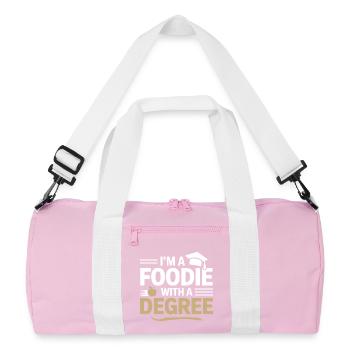 Registrierter Ernährungsberater für Akademische Ernährung - Recycelte Duffel Bag - Rosa/Weiß - Vorne
