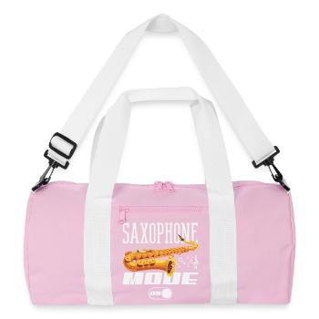 Saxophone - Sac de sport recyclé - rose/blanc - Devant