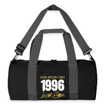 30th birthday 1996 - Recycled Duffel Bag - black/graphite grey - Front