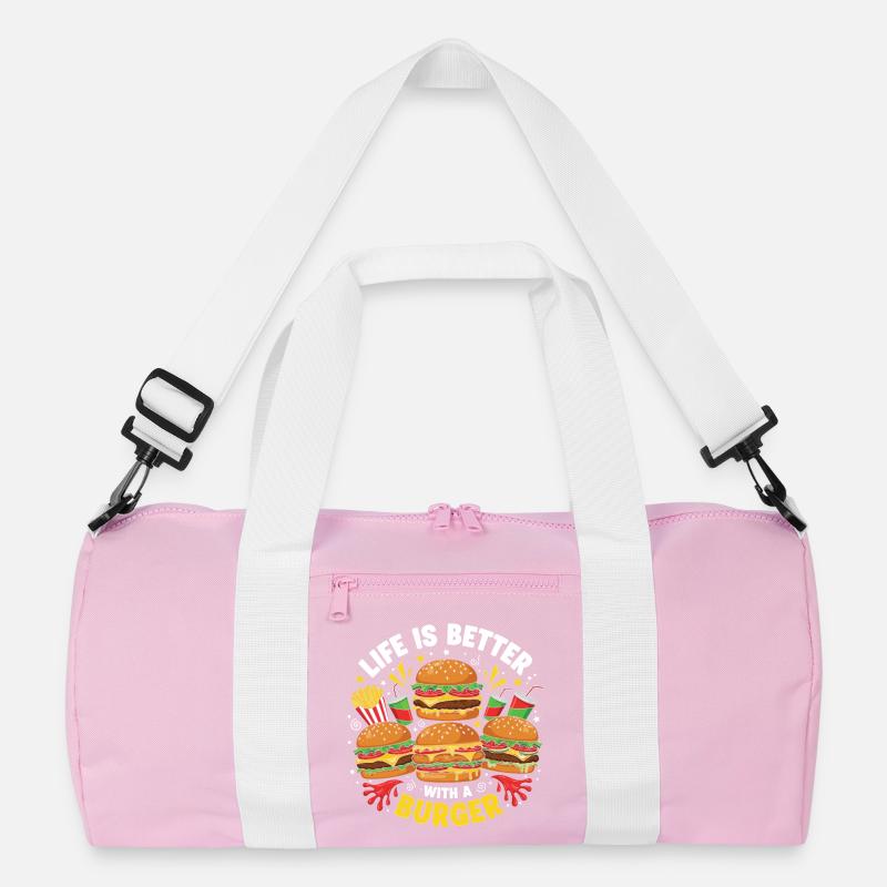 Burger Hamburger Recycelte Duffel Bag