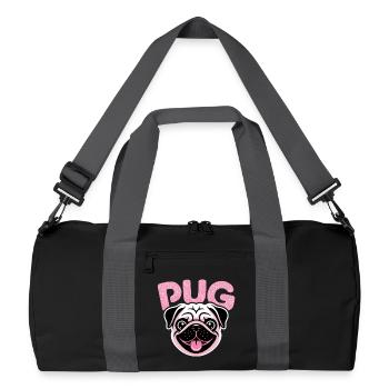 Pug - Cool Pet Logo - Sac de sport recyclé - noir/gris graphite - Devant
