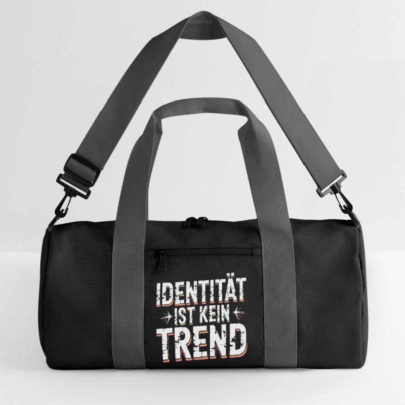 Identity Is Not A Trend Statement Pride Recycled Duffel Bag
