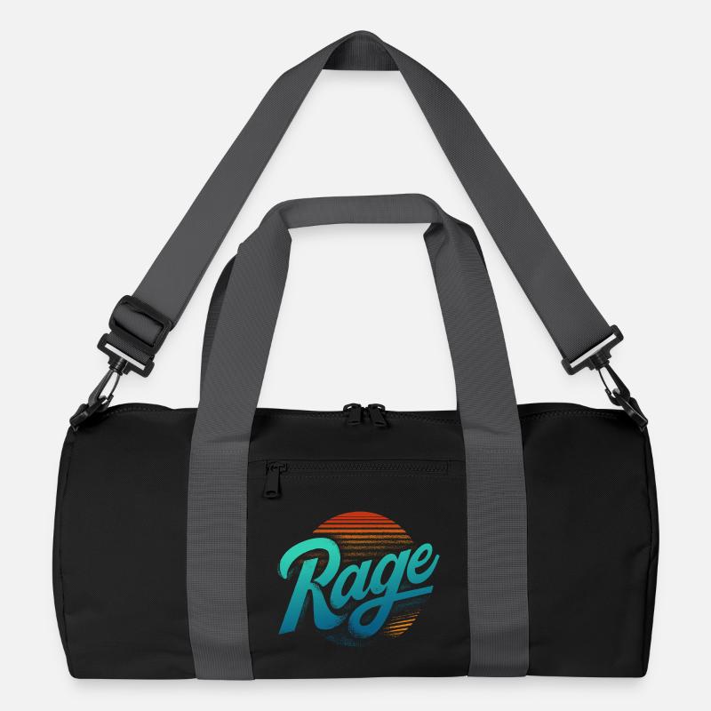 Lettrage Rétro Néon Rage Sac de sport recyclé