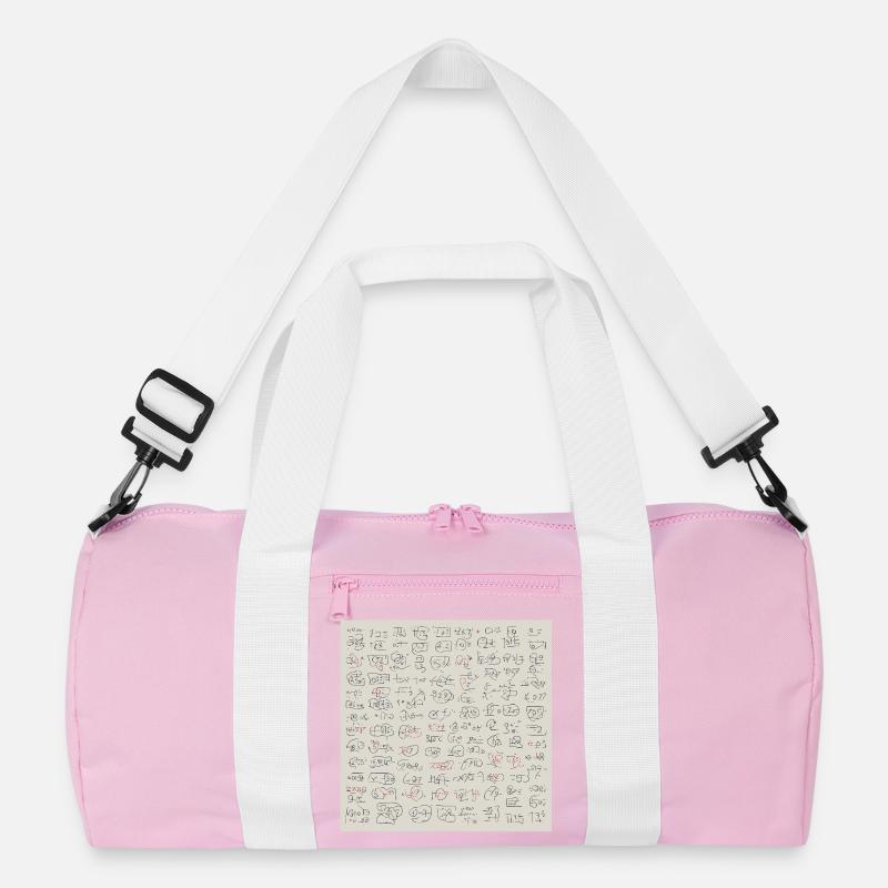 New Abstract Language Recycled Duffel Bag