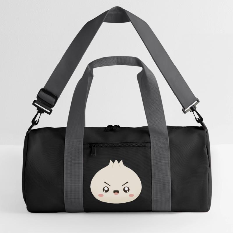 Grumpy Dumpling Cute Mascot Recycled Duffel Bag