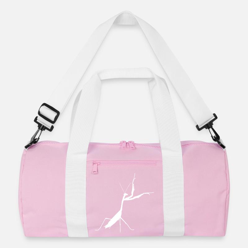 Gottesanbeterin weiss Recycelte Duffel Bag