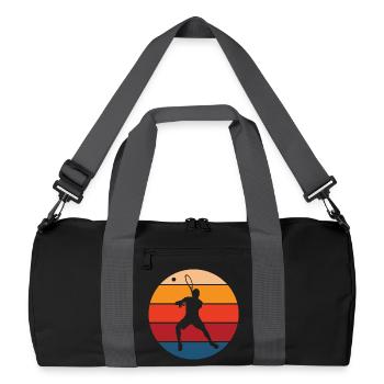 tennis - Sac de sport recyclé - noir/gris graphite - Devant