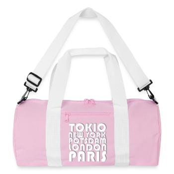 METROPOLIS POTSDAM - Sac de sport recyclé - rose/blanc - Devant
