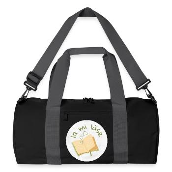 la mi läse - Recycelte Duffel Bag - Schwarz/Graphitgrau - Vorne