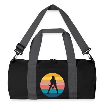 tennis - Sac de sport recyclé - noir/gris graphite - Devant