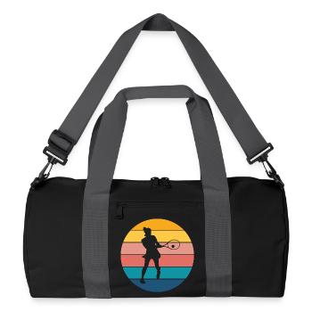 tennis - Sac de sport recyclé - noir/gris graphite - Devant