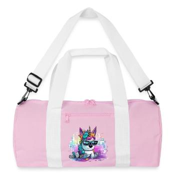 Techicorn Neon Unicorn - Sac de sport recyclé - rose/blanc - Devant