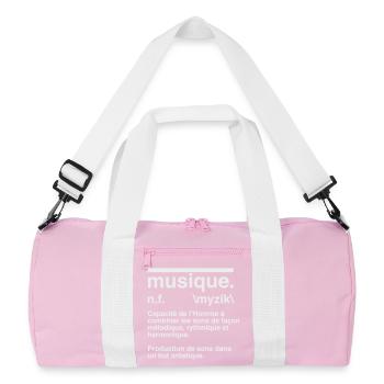 Musique Définition Style Dictionnaire - Sac de sport recyclé - rose/blanc - Devant