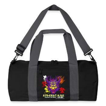 Midnight Rage Glitch Oni Face Style Urbain - Sac de sport recyclé - noir/gris graphite - Devant