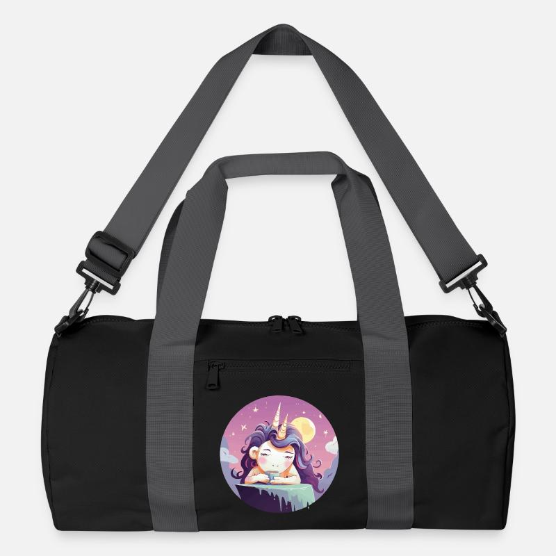 Mondtee Einhorn am Abend Recycelte Duffel Bag
